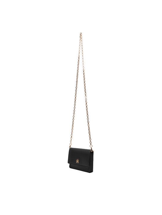 Tommy Hilfiger Kabelka Tommy Hilfiger Th Icon Card Holder W/Chain AW0AW18248 Černá
