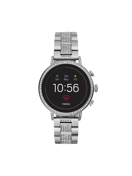 Fossil Viedpulkstenis Fossil Venture Hr FTW6013 Sudraba