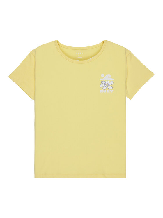 Roxy Roxy Футболка Lily ERGZT04139 Жовтий Regular Fit