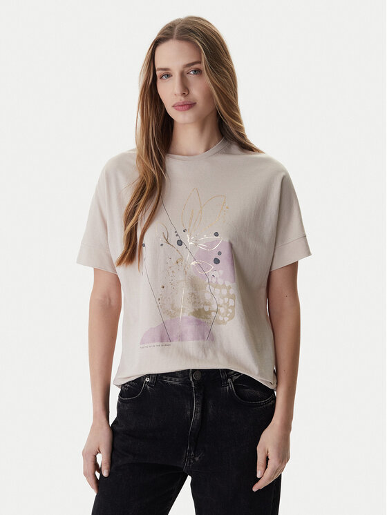 ONLY ONLY Camiseta Jany 15356044 Gris Regular Fit