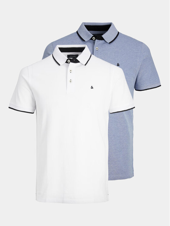 Jack & Jones Jack & Jones Комплект поло-майок Paulos 12191216 Кольоровий Slim Fit