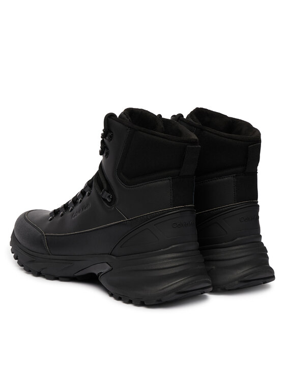 Calvin Klein Туристически oбувки Calvin Klein Hike Runner Mid Laceup Lth HM0HM02323 Черен