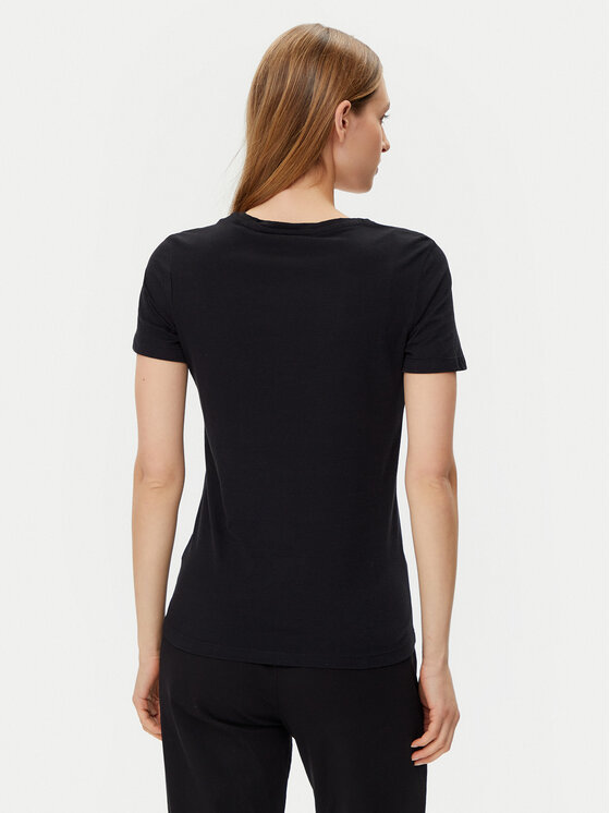 Guess Guess Футболка O5GI02 KBBU1 Чорний Regular Fit