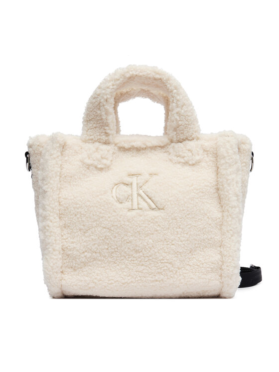 Calvin Klein Jeans Torebka Calvin Klein Jeans Teddy Tote Bag IU0IU00355 Beżowy