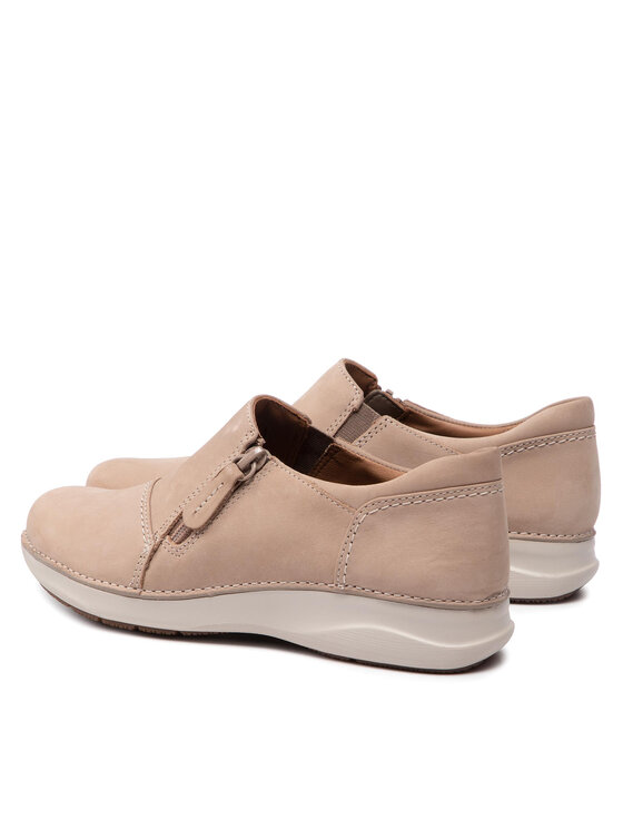 Clarks Īsi apavi Clarks Appley Zip 261660074 Bēšs