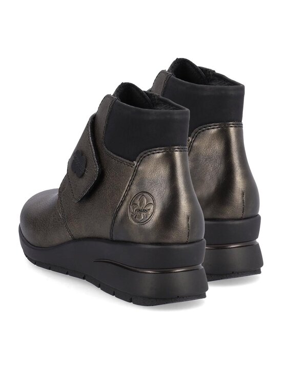 Rieker Polokozačky Rieker L4884-90 Stříbrná