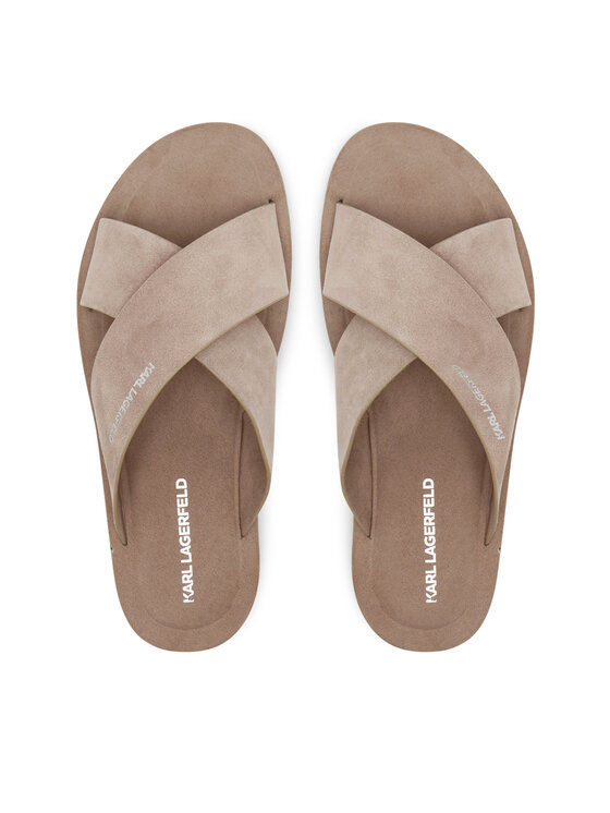 KARL LAGERFELD Şlapi KARL LAGERFELD Kastor III KL70214 Bej