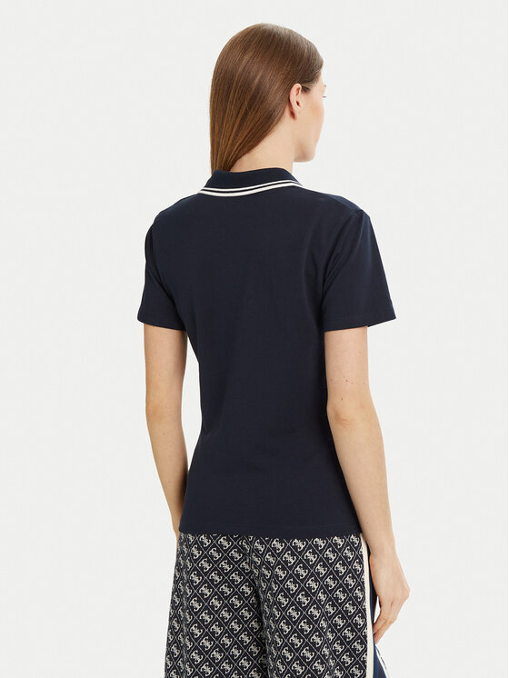Guess Guess Поло V5GP06 KCOK1 Cиній Slim Fit
