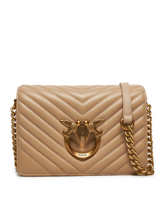 PINKO Soma Pinko Love Click Mini AI 24-25 PLTT 100067 A0GK Bēšs