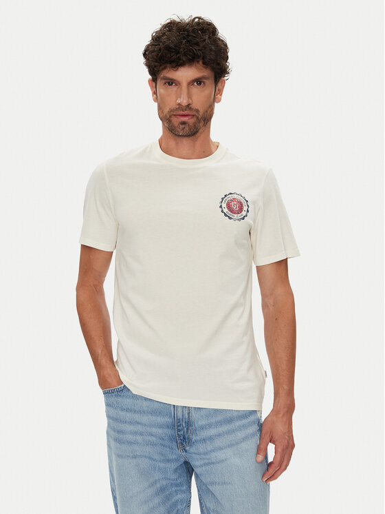 Guess Jeans Guess Jeans Футболка M5YI04 K8HM0 Écru Regular Fit