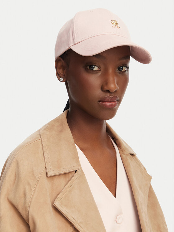 Tommy Hilfiger Kapa s šiltom Tommy Hilfiger Th Elevated Chic Cap AW0AW17631 Roza