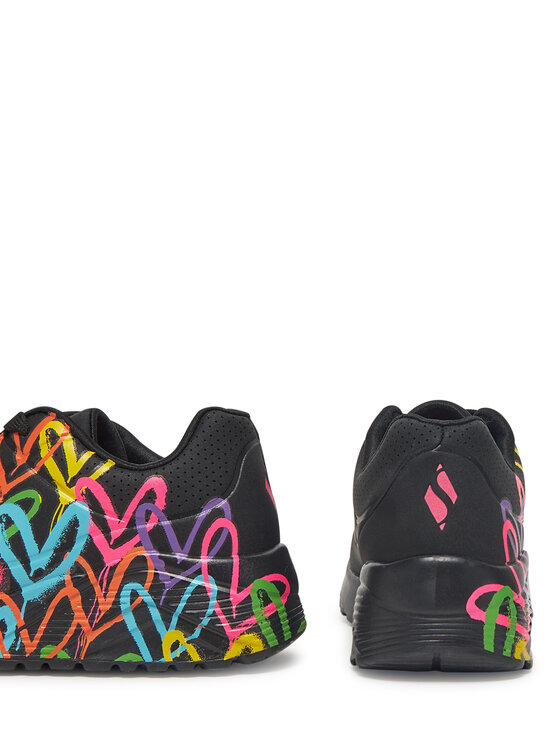 Skechers Снікерcи Skechers Uno Lite-Spread The Love 314064L/BKMT Чорний