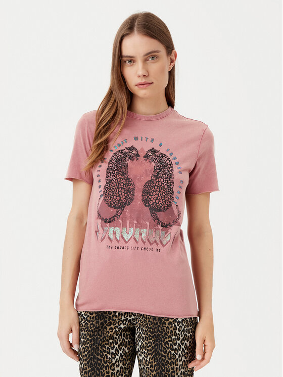 ONLY ONLY Футболка Lucy 15307412 Рожевий Regular Fit