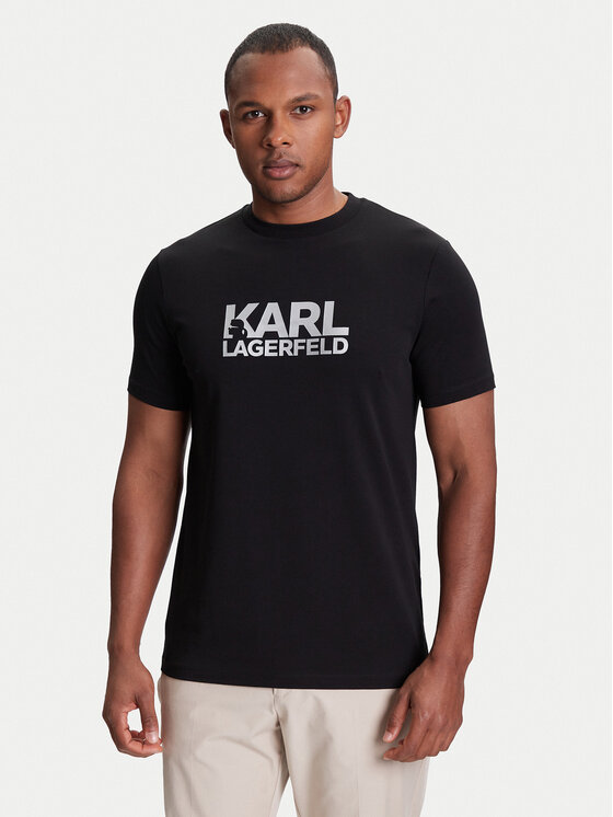 KARL LAGERFELD KARL LAGERFELD T-Shirt 755087 553235 Μαύρο Regular Fit