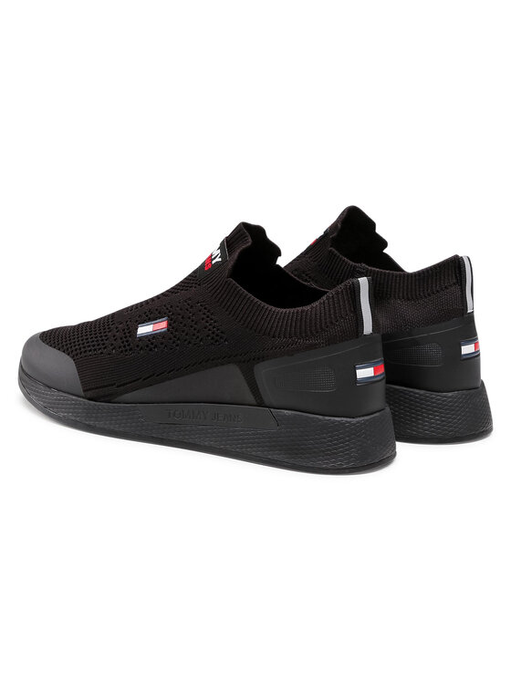 Tommy Jeans Sportcipők Tommy Jeans Flexi Sock Runner EM0EM00664 Fekete