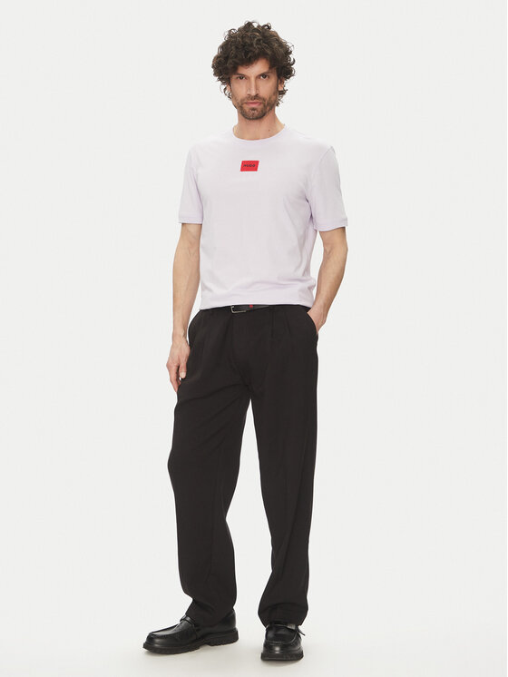HUGO HUGO Футболка Diragolino212 50447978 Фіолетовий Regular Fit