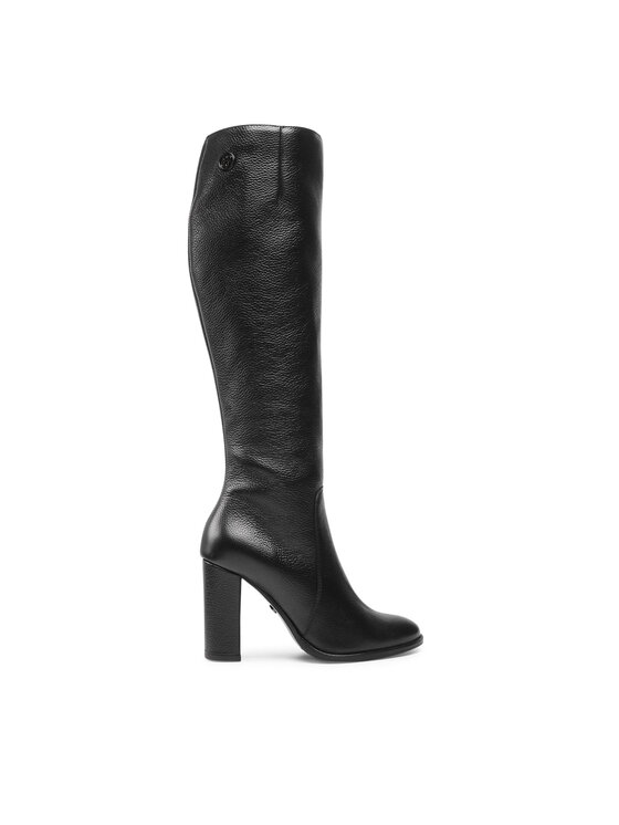 Solo Femme Kozačky Solo Femme 98902-01-M33/000-51-00 Černá