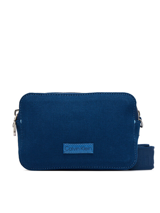 Calvin Klein Geantă Calvin Klein Webbing Strap Canvas Camera Bag LV04F3385G Albastru