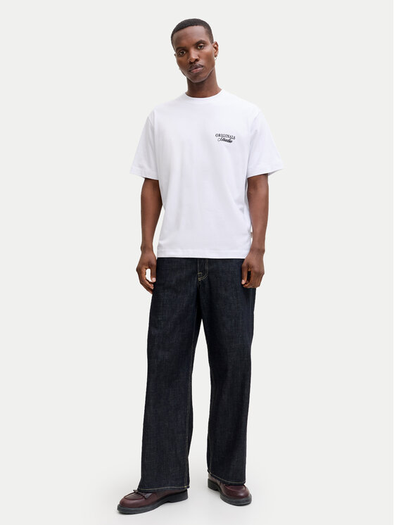 Jack & Jones Jack & Jones Camiseta Norrebro Typo 12282898 Blanco Regular Fit