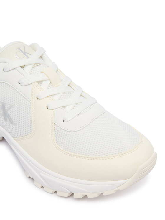 Calvin Klein Сникърси Calvin Klein Hike Runner Lace Up Su Mesh Wmn HW0HW03440 Бял