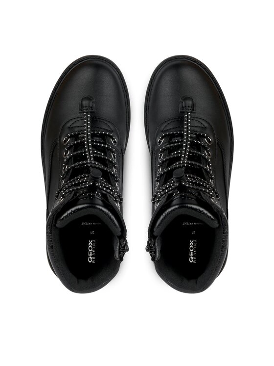 Geox Trapper stila apavi Geox J Casey Girl B Abx J367ZB 0BCLV C9999 S Melns