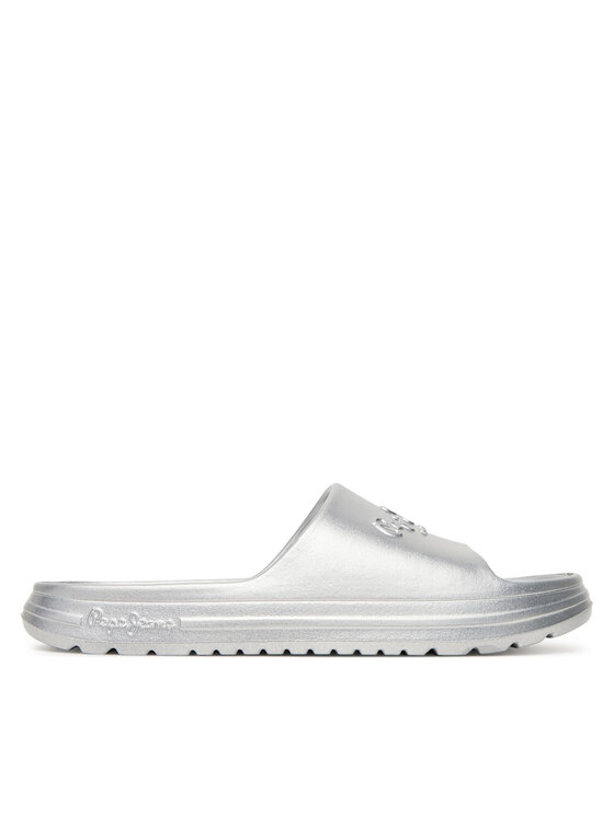 Pepe Jeans Šlepetės Pepe Jeans Beach Slidemet PLS70165 Sidabrinė