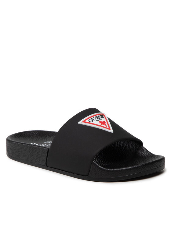 Guess Klapki Guess Beach Slippers E2GZ00 BB00F Czarny
