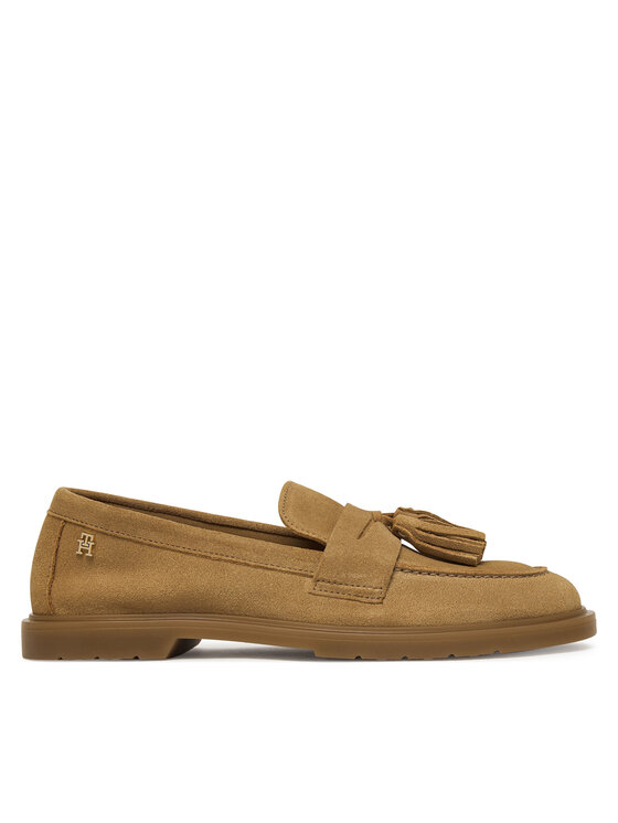 Tommy Hilfiger Mokasīni Tommy Hilfiger Light Suede Tassel Loafer FW0FW09285 Brūns