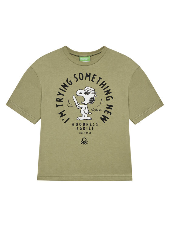 United Colors Of Benetton United Colors Of Benetton Camiseta 3X1SC10NI Verde Regular Fit