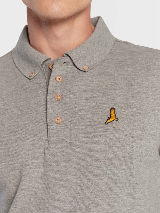 Brave Soul Brave Soul Поло MLT-412WASHINGTN Сірий Slim Fit