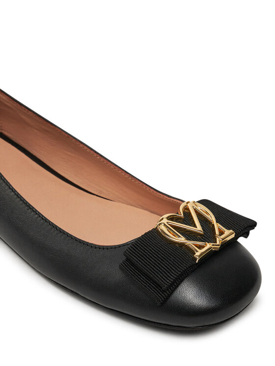 LOVE MOSCHINO Baleriny LOVE MOSCHINO JA11041G0LIE0000 Czarny