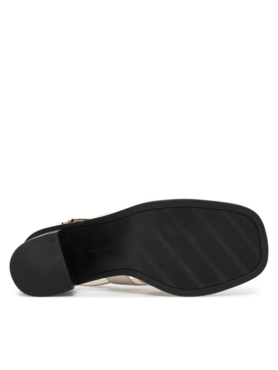 Tommy Hilfiger Σανδάλια Tommy Hilfiger Cross Blocked Heel Sandal FW0FW09135 Λευκό