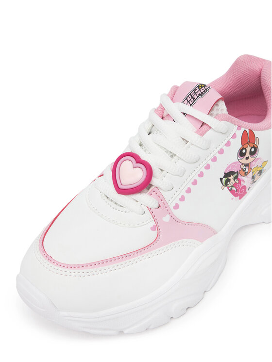Powerpuff Girls Sneakersy Powerpuff Girls BIC-SS25-336WBPPG Biały