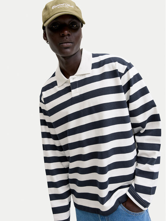 Jack & Jones Jack & Jones Поло Bleecker 12285805 Cиній Loose Fit