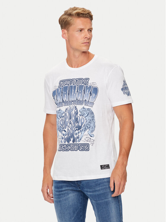 Brave Soul Brave Soul Marškinėliai MTS-149SKEN Balta Regular Fit