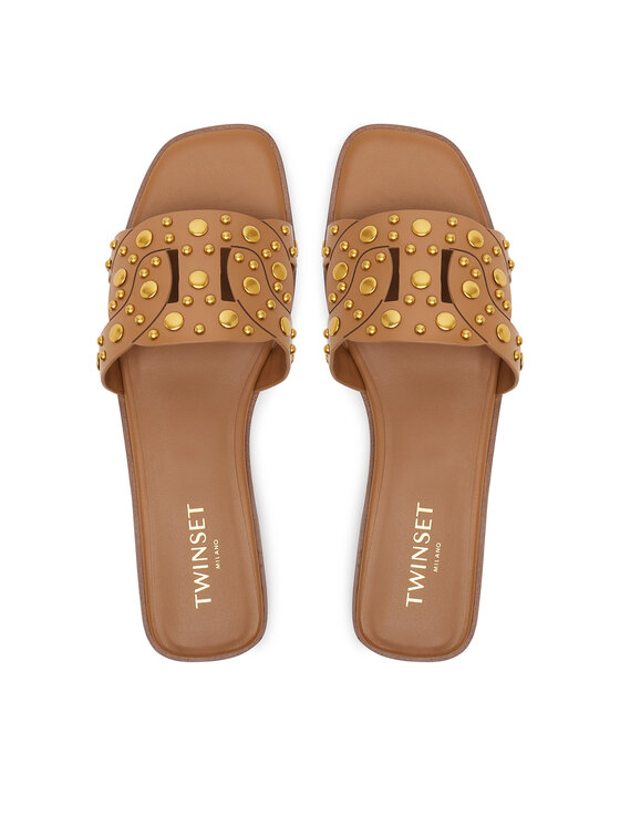 TWINSET Чехли TWINSET 251TGT072 Кафяв