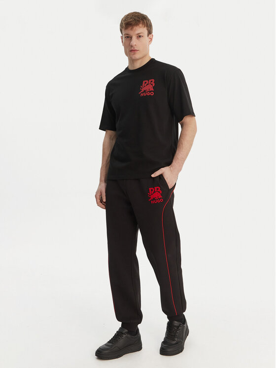 HUGO HUGO Camiseta Delel_RB 50564572 Negro Relaxed Fit