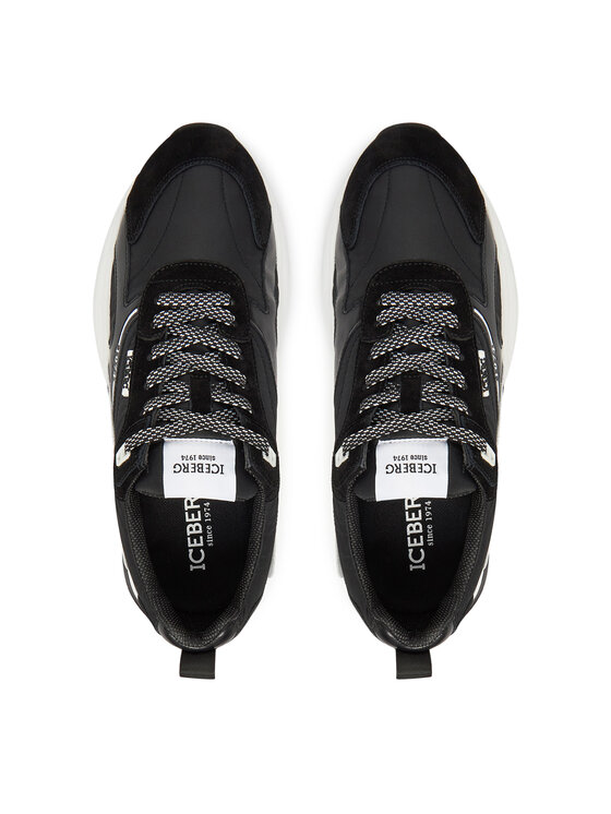 Iceberg Sneakersy Iceberg IU1758 Čierna