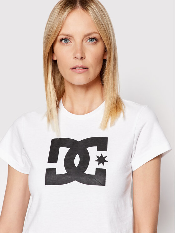 DC Shoes DC Shoes Marškinėliai Star ADJZT03035 Balta Regular Fit