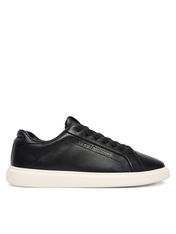 Tommy Hilfiger Laisvalaikio batai Tommy Hilfiger Icon Court Light Weight Shinny FW0FW08949 Juoda