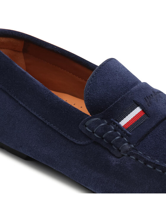Tommy Hilfiger Mokaszin Tommy Hilfiger Iconic Rwb Suede Driver FM0FM03482 Sötétkék