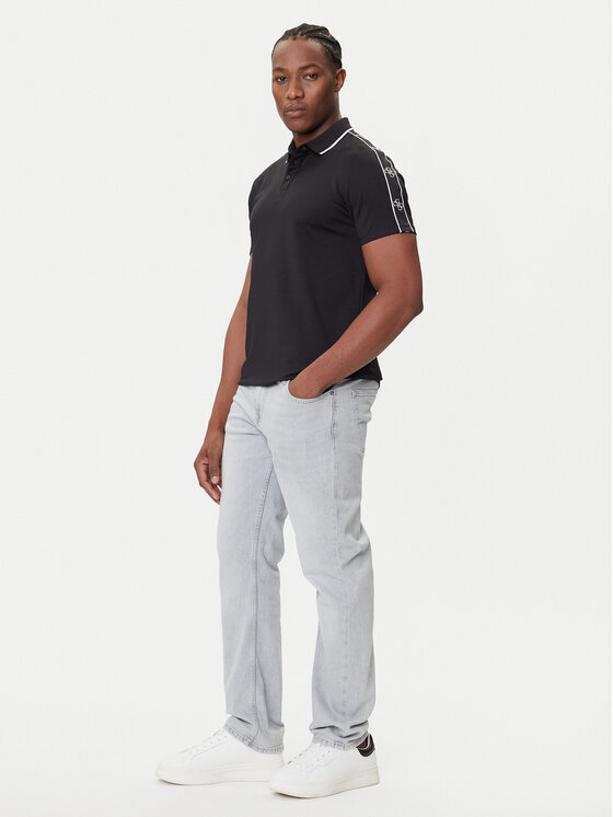 Guess Guess Поло M4YP40 KARS0 Чорний Regular Fit