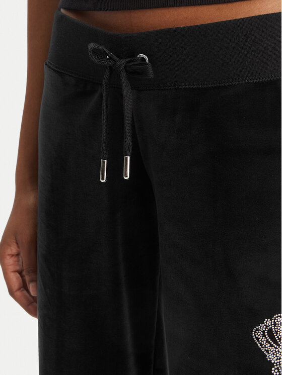 Juicy Couture Juicy Couture Спортивні штани Gothic Crown JCBBJ126806 Чорний Straight Leg