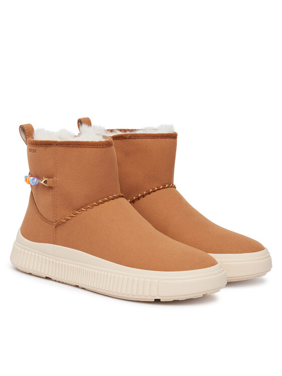 Geox Kozačky Geox J Laquinny Girl J66M3E 000AU C6627 S Hnědá