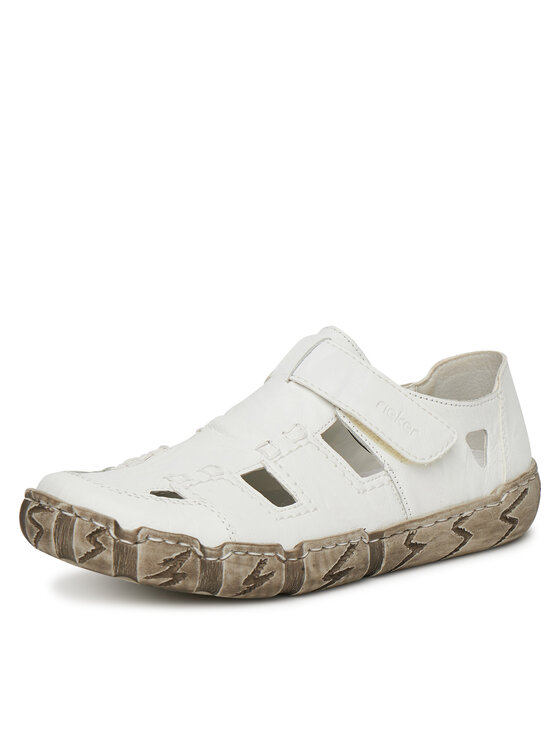 Rieker Polobotky Rieker L0362-80 Bílá