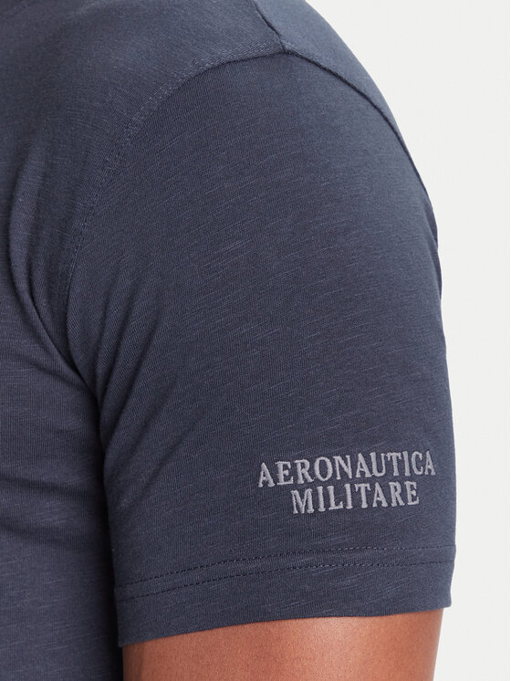 Aeronautica Militare Aeronautica Militare Camiseta 252TS2472UJ00708 Azul marino Regular Fit