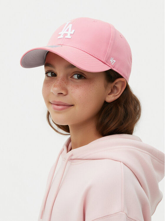 47 Brand Șapcă 47 Brand MLB Los Angeles Dodgers Raised Basic '47 MVP B-RAC12CTP-RSA Roz