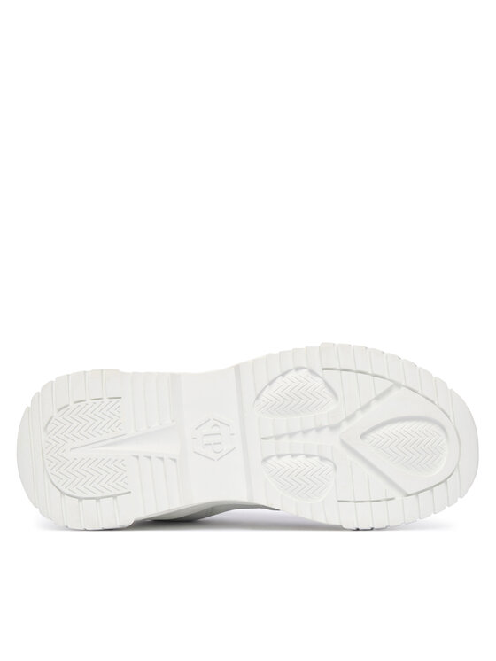 PHILIPP PLEIN Снікерcи PHILIPP PLEIN New Predator FAES USC0837 PTE003N Білий