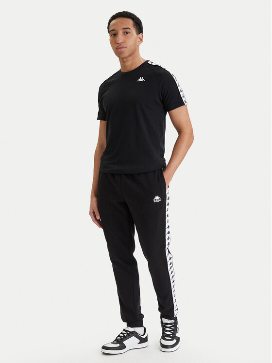 Kappa Kappa Camiseta Banda Coen 303UV10 Negro Slim Fit