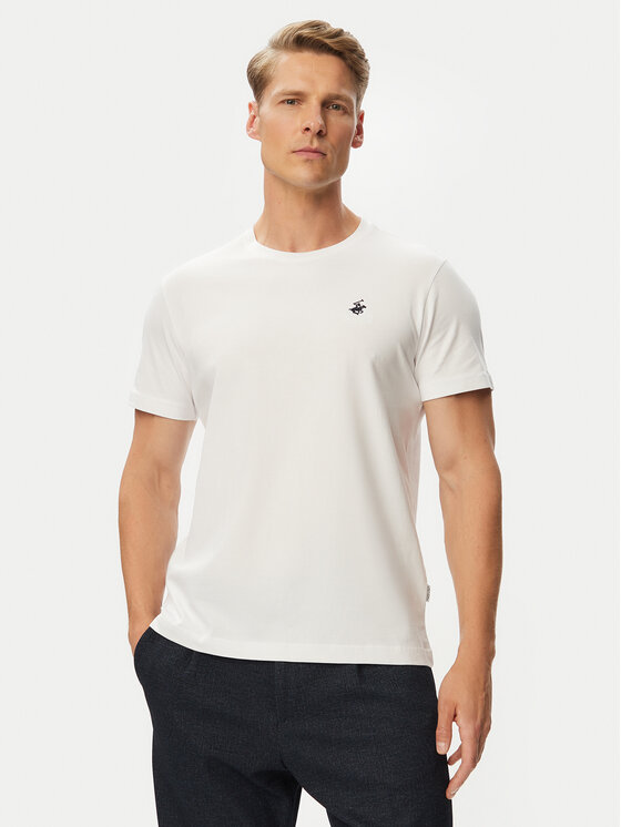 Beverly Hills Polo Club Beverly Hills Polo Club Majica P-SS26M-TS41740 Bela Regular Fit